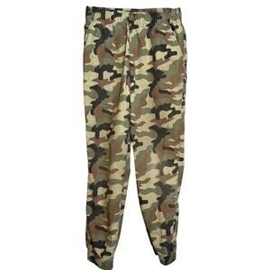 Children’s Place Boys 10 Camo Jogger Pants Green Brown 100% Cotton
